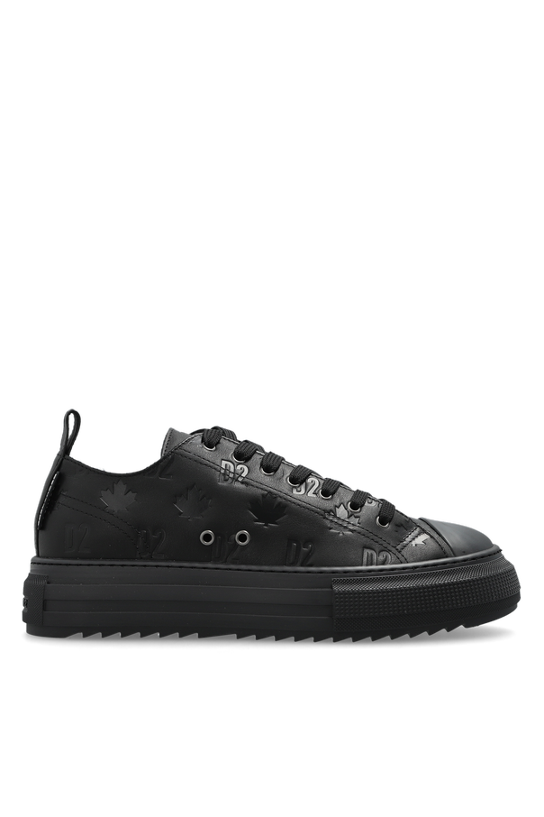 Leather ‘Berlin’ Monogram Sneakers od Dsquared2