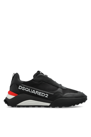 Men’s Flow Low-Top Black Sneakers by DSQUARED2