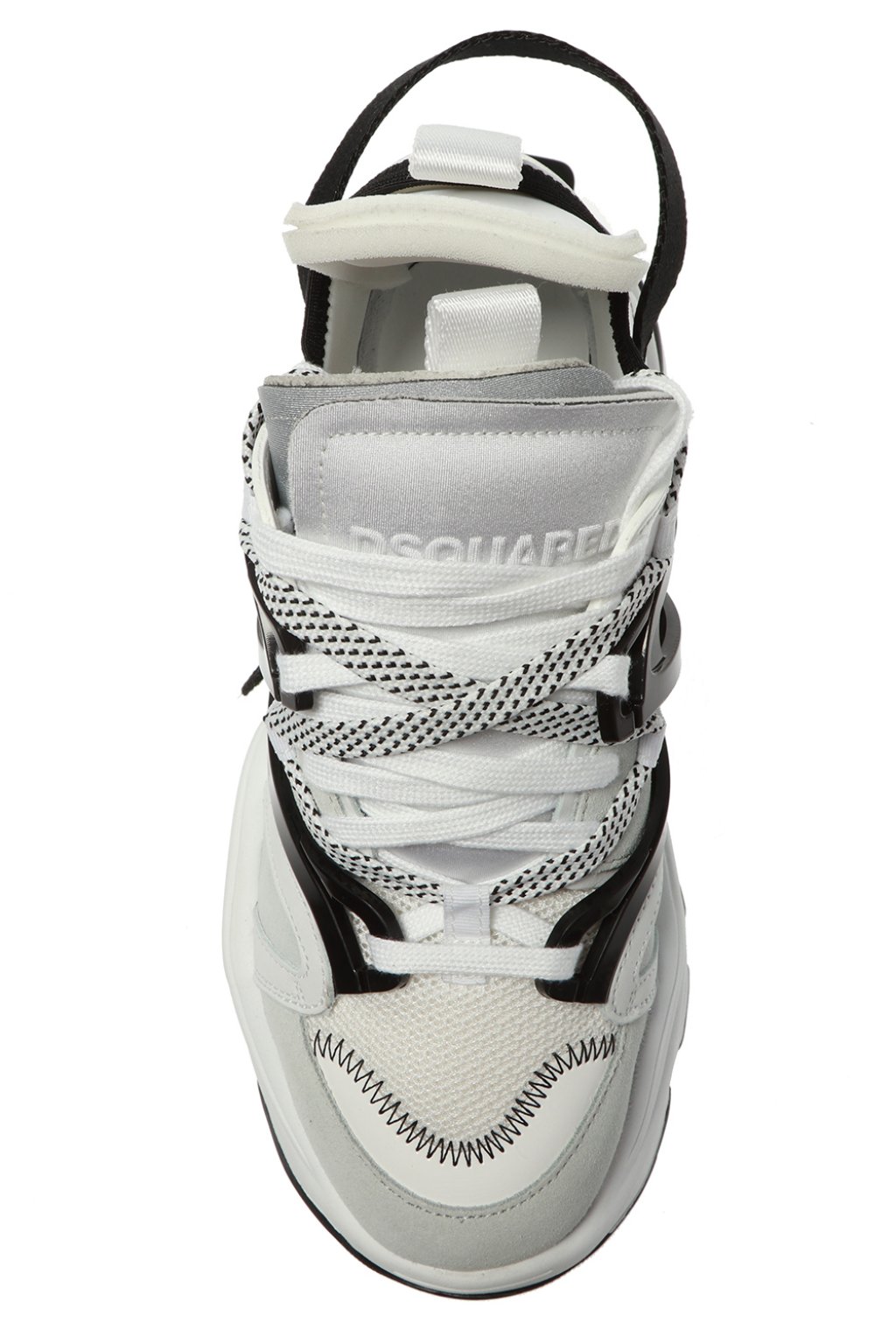 dsquared sneakers wit zilver