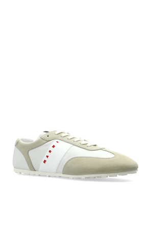 Marni Skórzane buty sportowe z logo