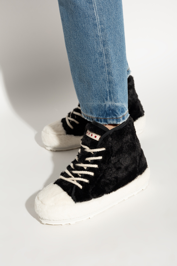Marni Furry ankle boots