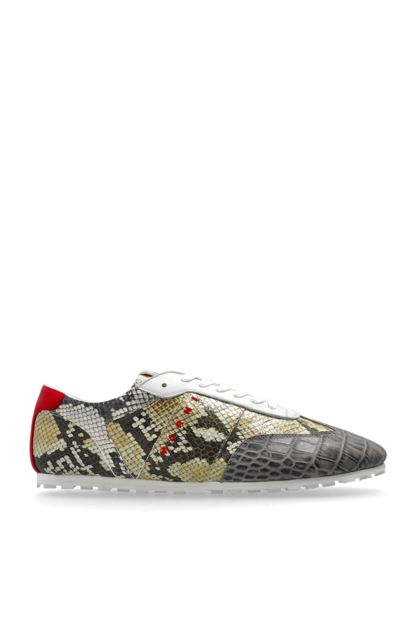Sports shoes with a snake motif od Marni