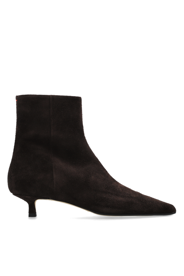 Suede heeled ankle boots ‘Sofie’ od Aeyde