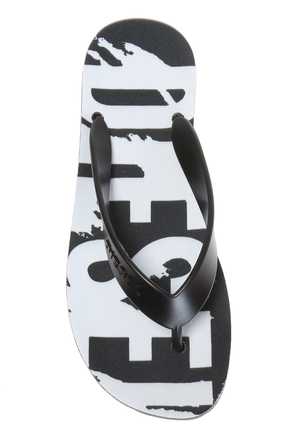 diesel splish flip flops black