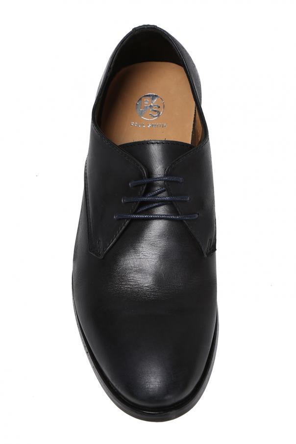 Paul Smith Black Standard Fit F School Leather Lace-Up Shoes