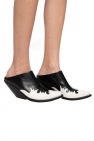 VETEMENTS BLACK ‘Kick-Ass Texan’ heeled mules