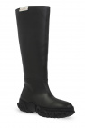marni White Leather knee-high boots