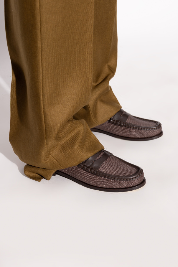 Max Mara Leather shoes Strawloafer