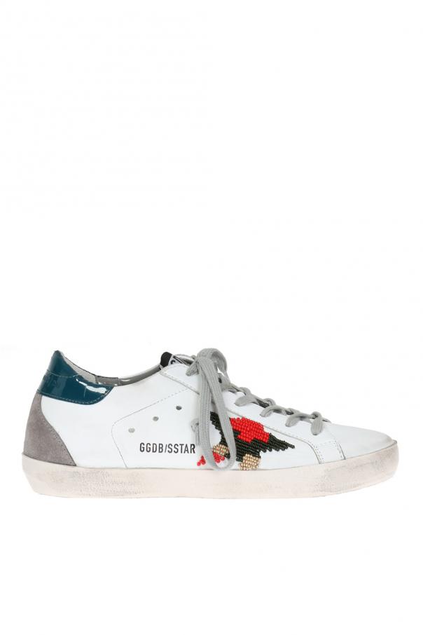 golden goose beaded sneakers