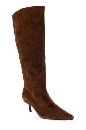 BLACK SUEDE STUDIO ‘Sutton’ suede knee-high heeled boots
