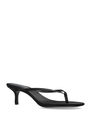 BLACK SUEDE STUDIO Satin heeled mules 'Tash'