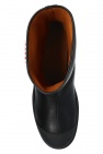 Marni BLACK Leather ankle boots with logo