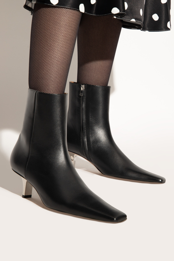 Marni Leather heeled ankle boots