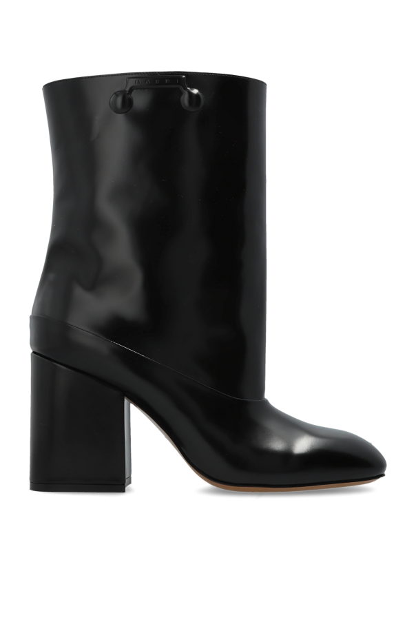 Leather ankle boots with heels od Marni