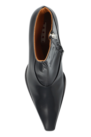 Marni Botins de couro de salto