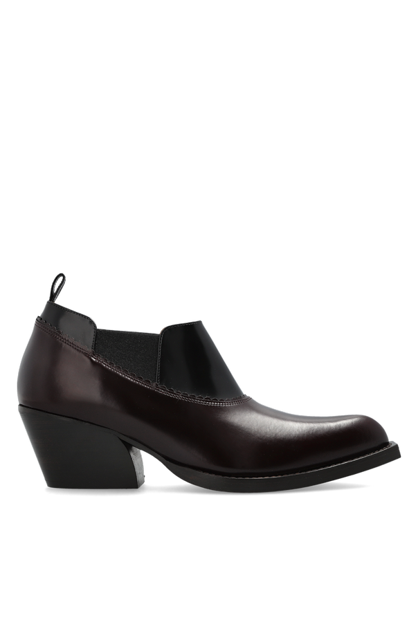 Leather Heeled Ankle Boots od Marni