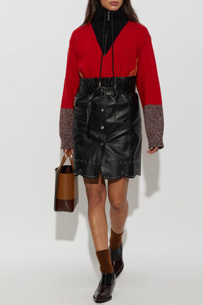 Marni Leather Heeled Ankle Boots