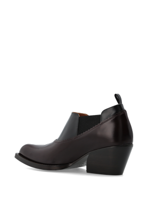 Marni Leather Heeled Ankle Boots