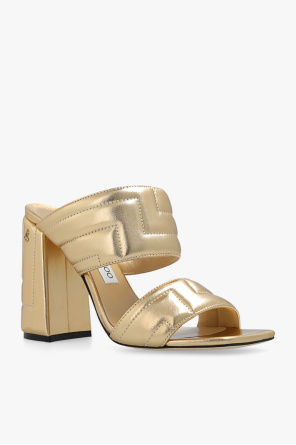 Jimmy Choo ‘Themis’ quilted heeled mules