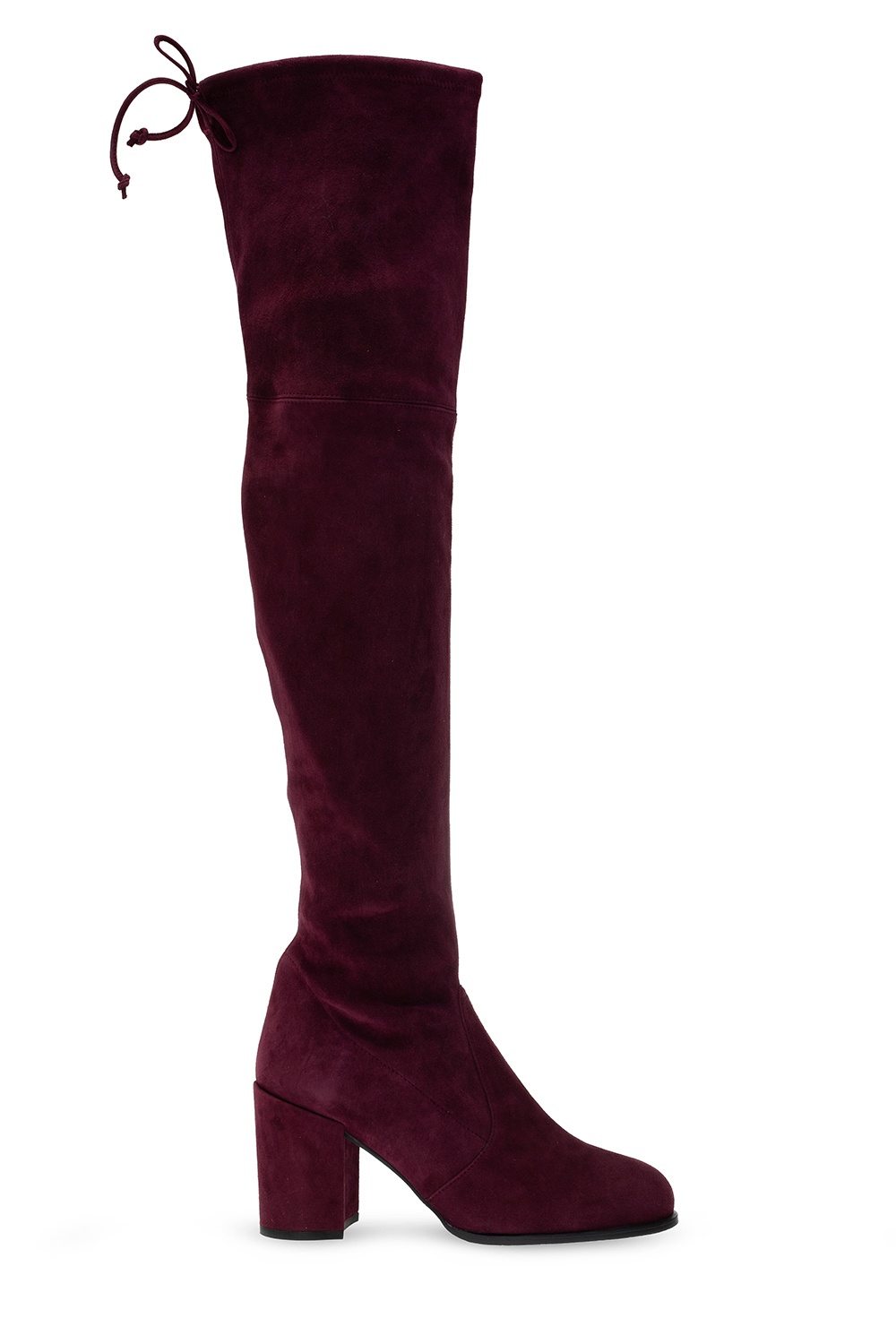 stuart weitzman boots burgundy