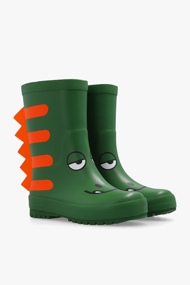 Stella McCartney Kids Rain boots with animal print