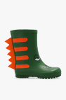 Stella McCartney Kids GREEN Rain boots with animal print