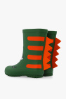 Stella McCartney Kids GREEN Rain boots with animal print