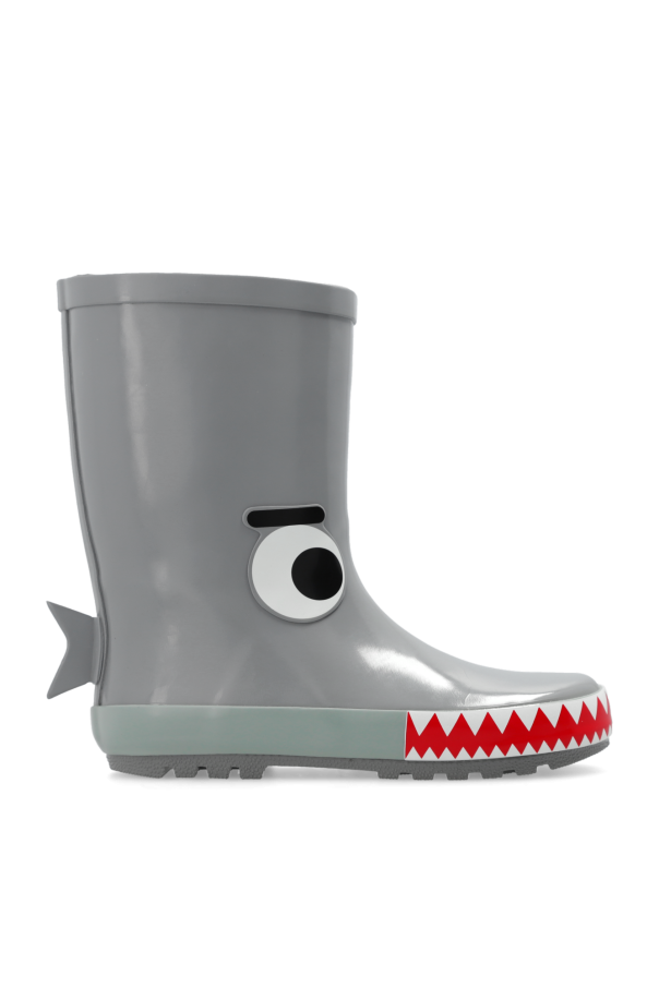 Rain boots with shark motif od Stella McCartney Kids