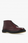 Adieu Paris BURGUNDY ‘Type 77’ leather ankle boots