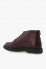 Adieu Paris BURGUNDY ‘Type 77’ leather ankle boots