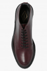 Adieu Paris BURGUNDY ‘Type 77’ leather ankle boots
