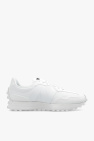 new balance white leather sneaker