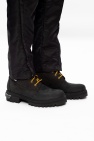 VETEMENTS Suede trekking boots with logo