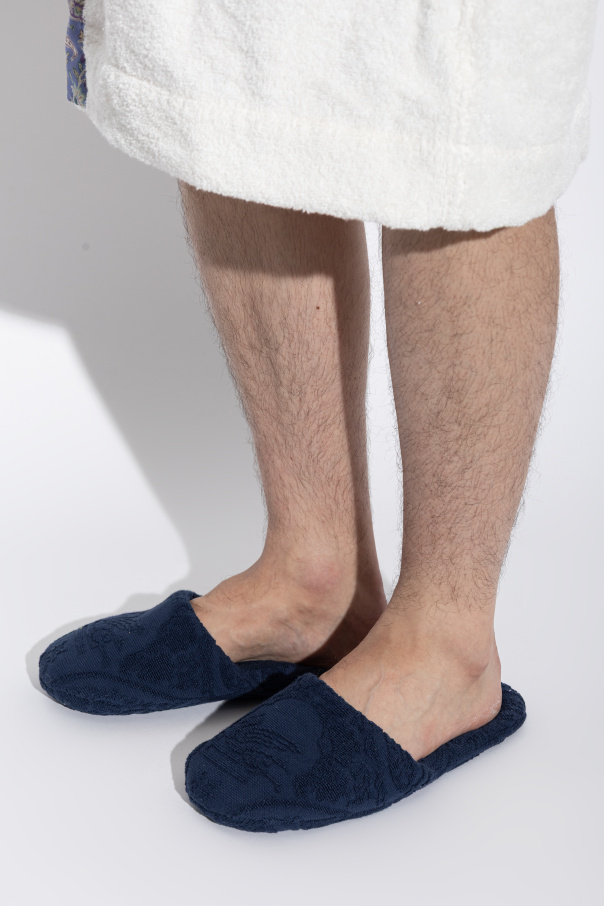 Etro Home Terry cotton slippers