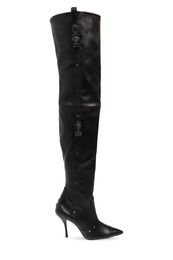 ‘Ultrastuart’ leather heeled boots od Stuart Weitzman