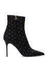 balmain Polo Stiletto ankle boots with logo