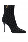 balmain Polo Stiletto ankle boots with logo