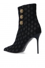 balmain Polo Stiletto ankle boots with logo