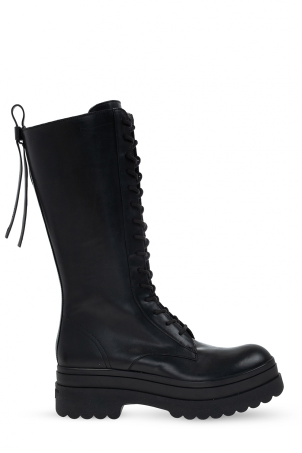 Red Valentino Leather knee-high boots