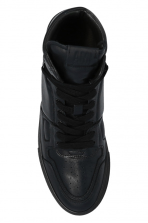 Need a shoe that has protective Velcro flap helps keep the elements from entering the footwear Leather sneakers