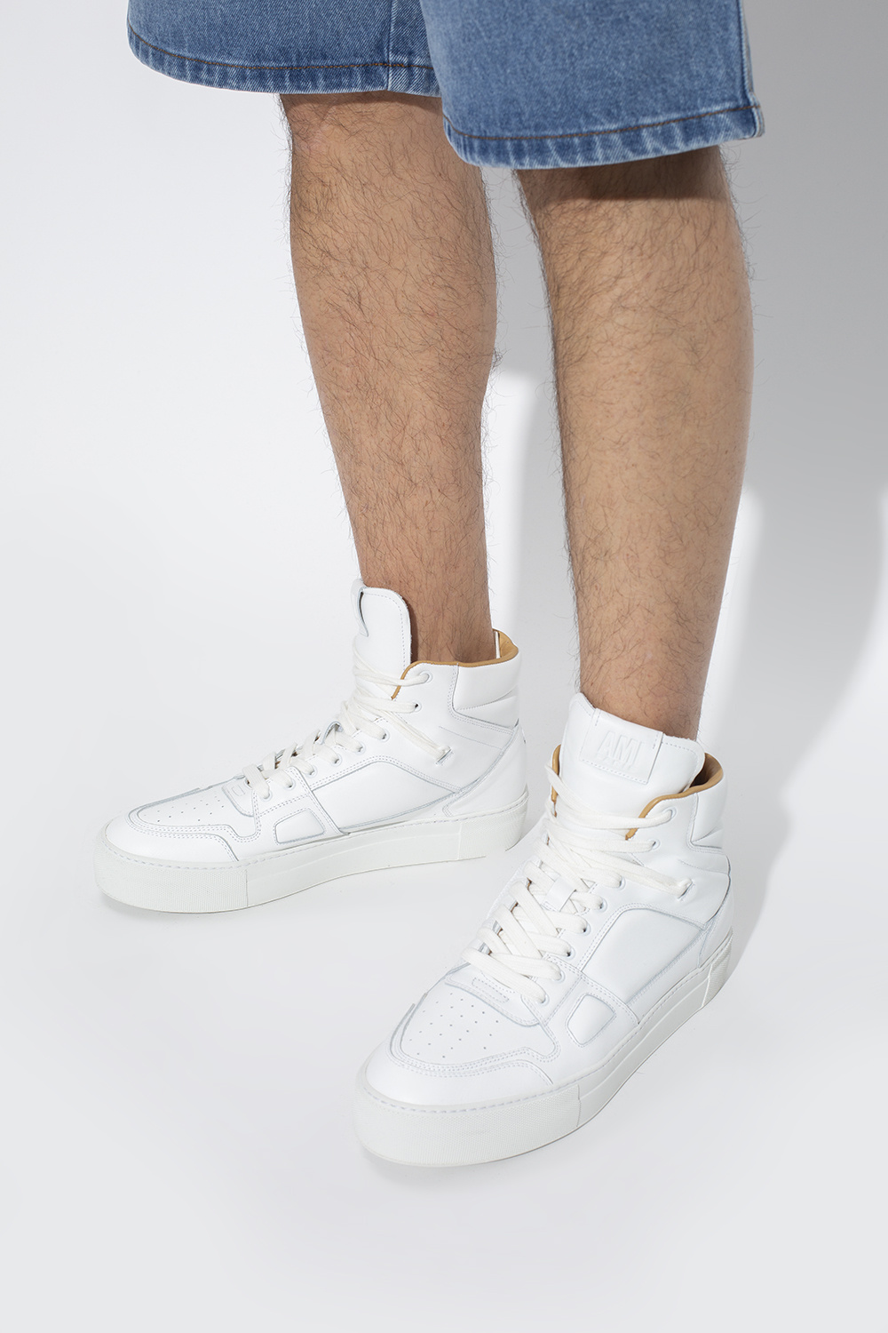 Ami Alexandre Mattiussi Leather sneakers | Men's Shoes | Vitkac