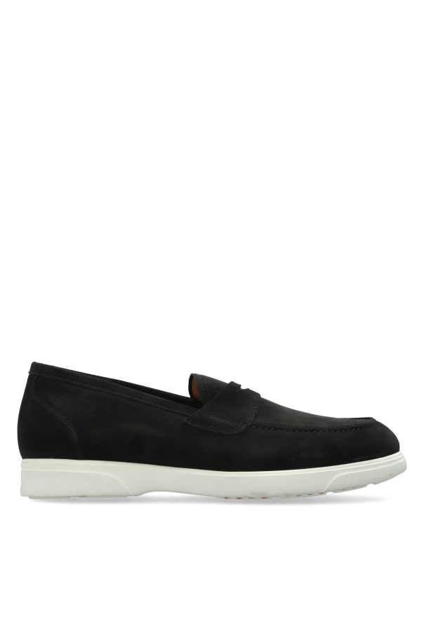 Suede 'loafers' shoes od Kiton