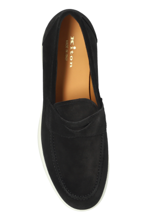 Kiton Zamszowe buty typu `loafers`