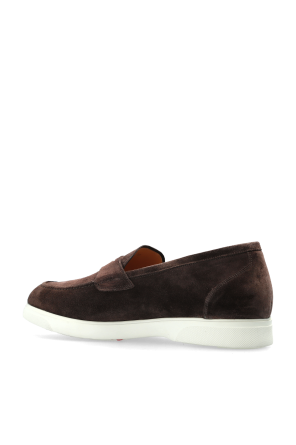 Kiton Zamszowe buty typu `loafers`