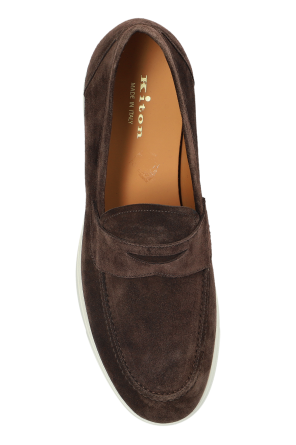 Kiton Zamszowe buty typu `loafers`