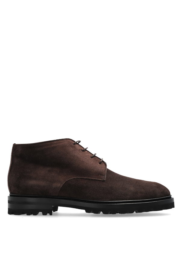 Suede ankle boots od Kiton