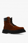 Ami Alexandre Mattiussi BROWN Suede ankle boots