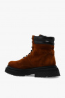 Ami Alexandre Mattiussi BROWN Suede ankle boots