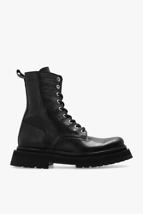 Fila Modern Chic FMC Slide Sandals Neutral White Dark Blue Slippers On Sale Leather boots