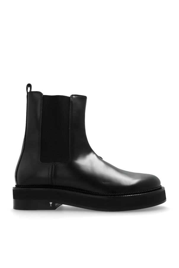 Ami Alexandre Mattiussi Leather Chelsea boots